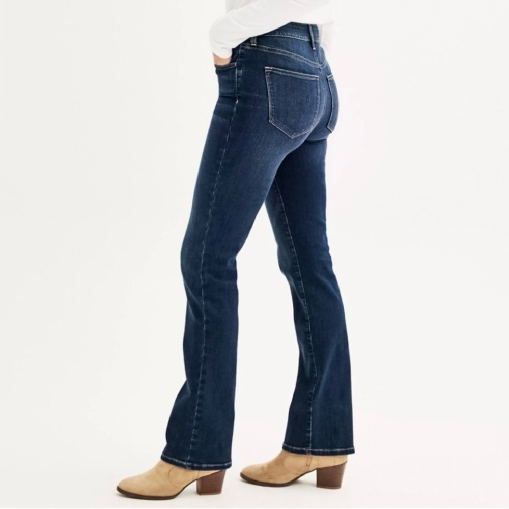 Sonoma Curvy High Rise Bootcut Jeans Dark Wash NWT